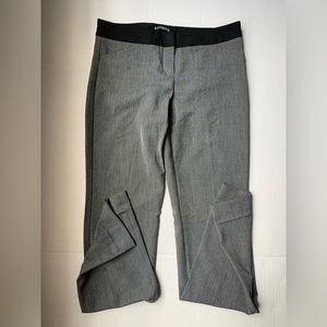 EXPRESS Gray & Black Low Rise Barely Boot Editor Career Work Pants 2R
